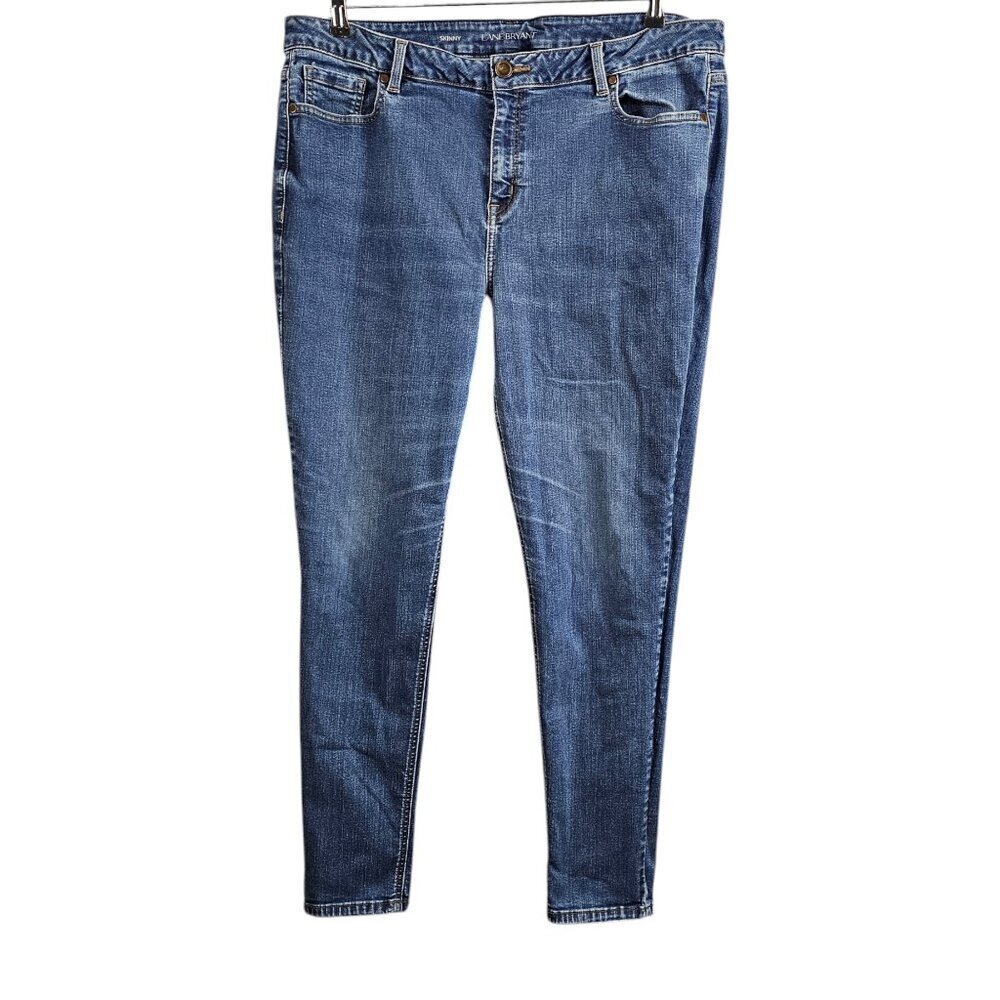 Lane Bryant Skinny Denim High Waist Stretch Blue Jeans